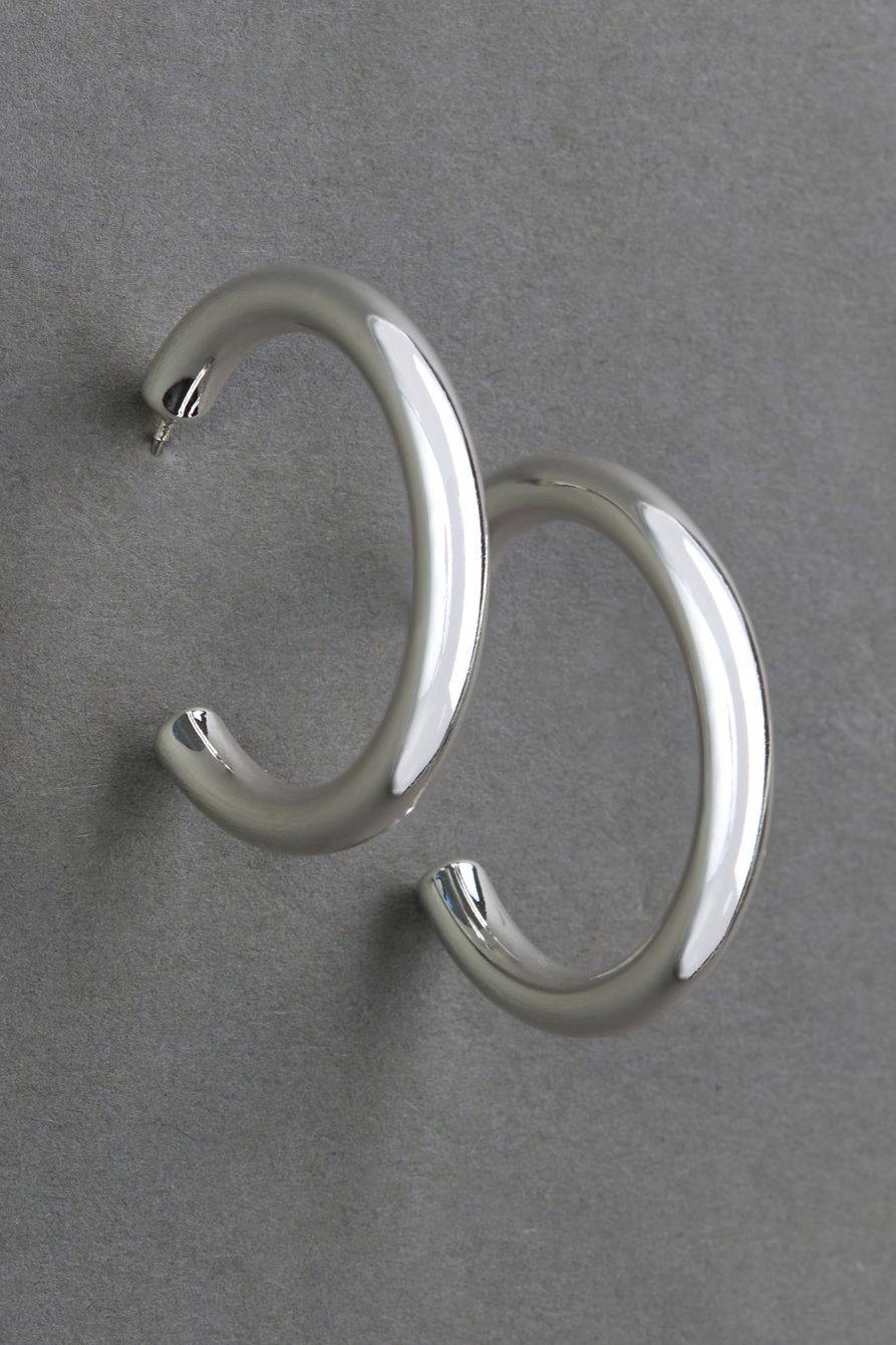 high shine hoop earring